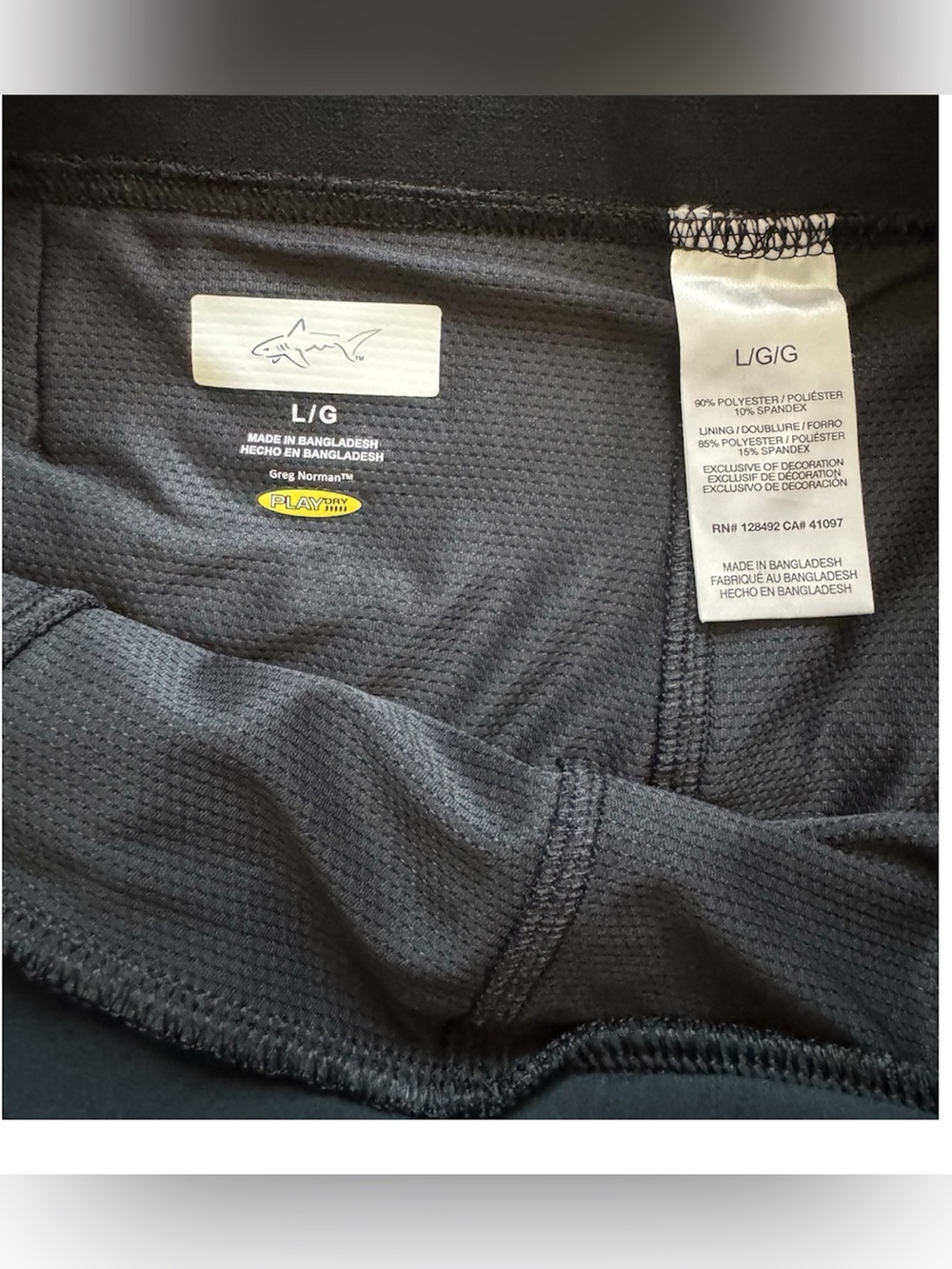 Greg Norman Collection Black Pull-On Golf Skort Large NWOT Stretch Performance - Picture 7 of 9